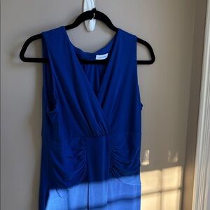 Calvin Klein Blue Sleeveless Dress
